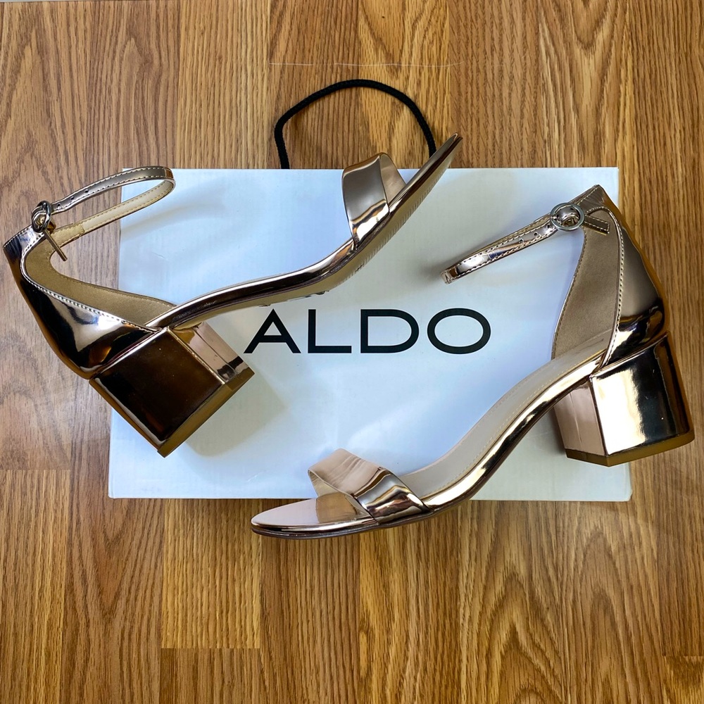 ALDO Open Toe Block Heel size 7